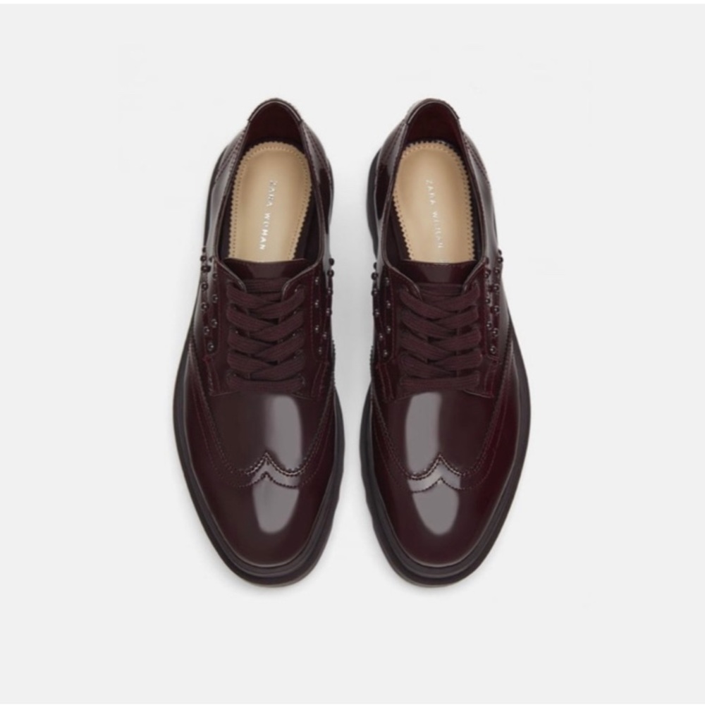 NWT * ZARA * Studded Wingtips, Size 6